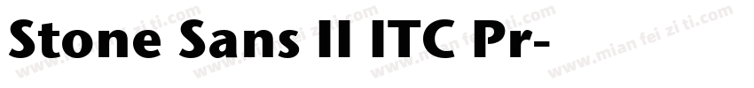 Stone Sans II ITC Pr字体转换